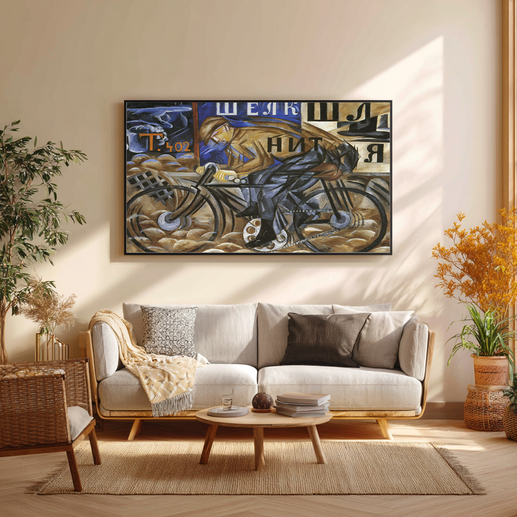 Le Cycliste - Natalia Gontcharova - Toile premium 430g (qualité galerie)