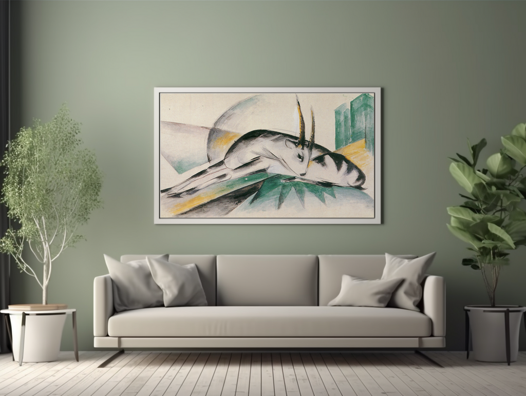 Gazelles - Franz Marc - Premium 430g Canvas (gallery quality)