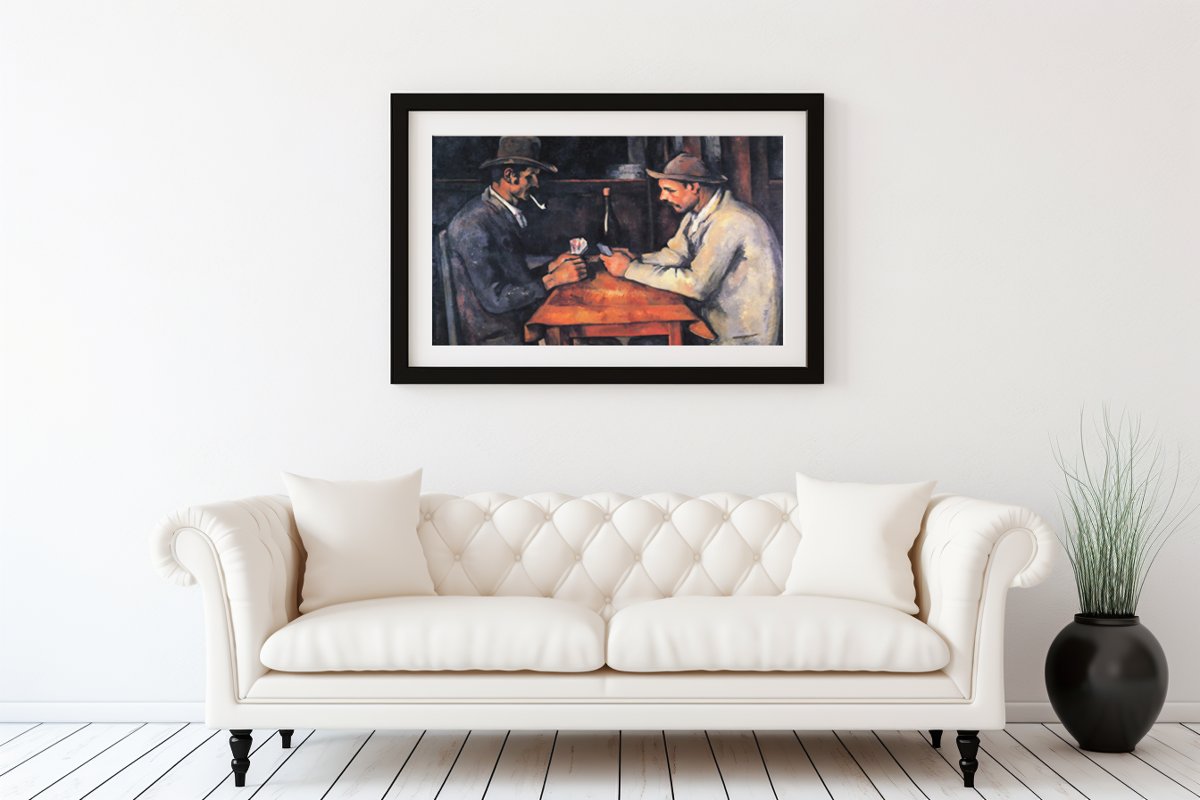 The Card Players - Paul Cézanne - 430g premium canvas (gallery quality)