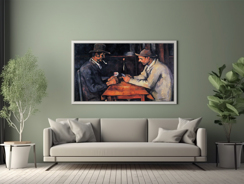 Les Joueurs de cartes - Paul Cézanne - Toile premium 430g (qualité galerie)