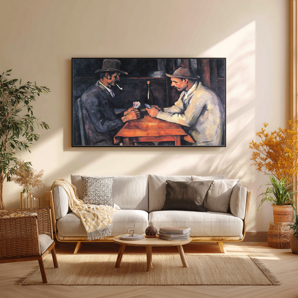 The Card Players - Paul Cézanne - 430g premium canvas (gallery quality)