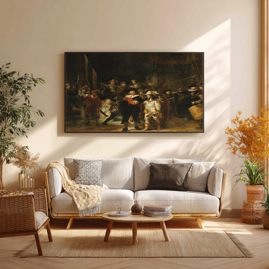 La Ronde de Nuit - Rembrandt Van Rijn - Toile premium 430g (qualité galerie)