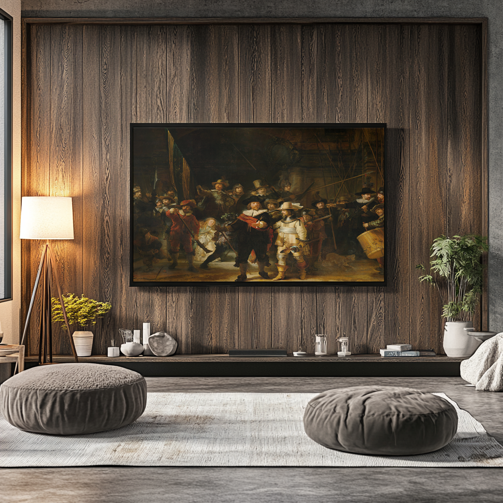 La Ronde de Nuit - Rembrandt Van Rijn - Toile premium 430g (qualité galerie)
