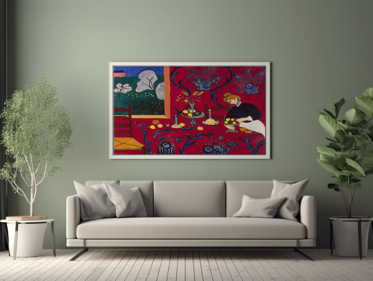 La Chambre Rouge - Henri Matisse - Toile premium 430g (qualité galerie)