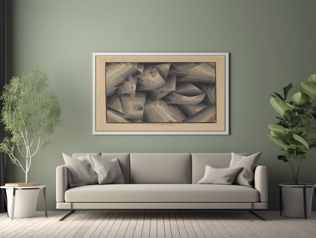 Gradation of Crystal - Paul Klee - Premium Canvas 430g (gallery quality)