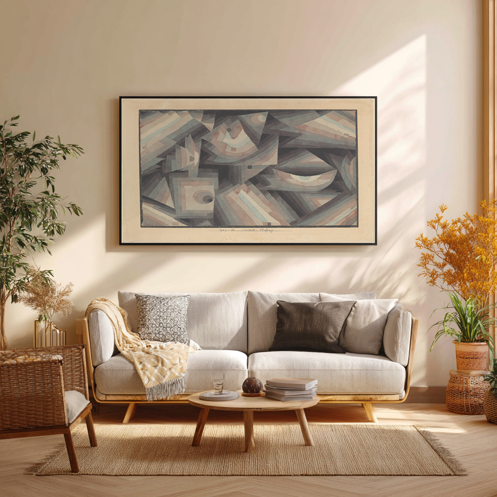 Gradation of Crystal - Paul Klee - Premium Canvas 430g (gallery quality)