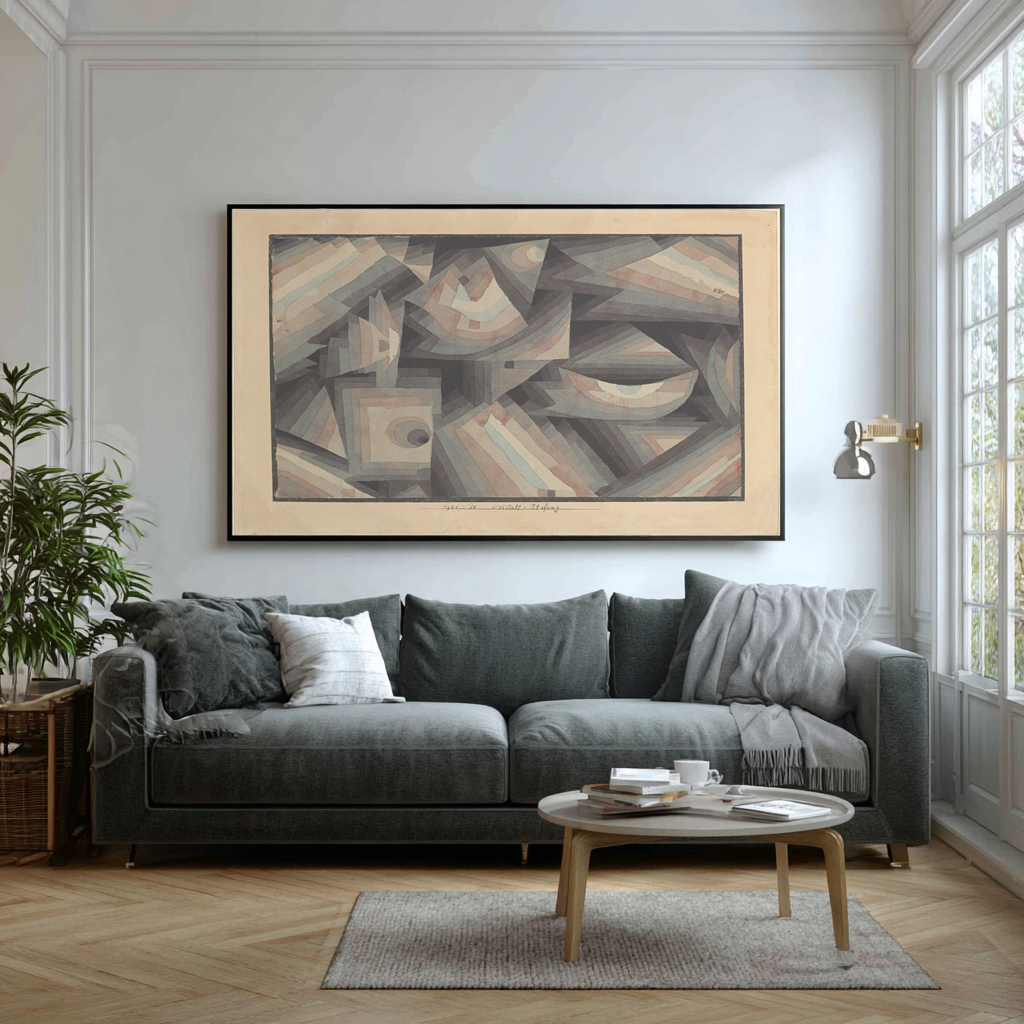 Gradation of Crystal - Paul Klee - Premium Canvas 430g (gallery quality)