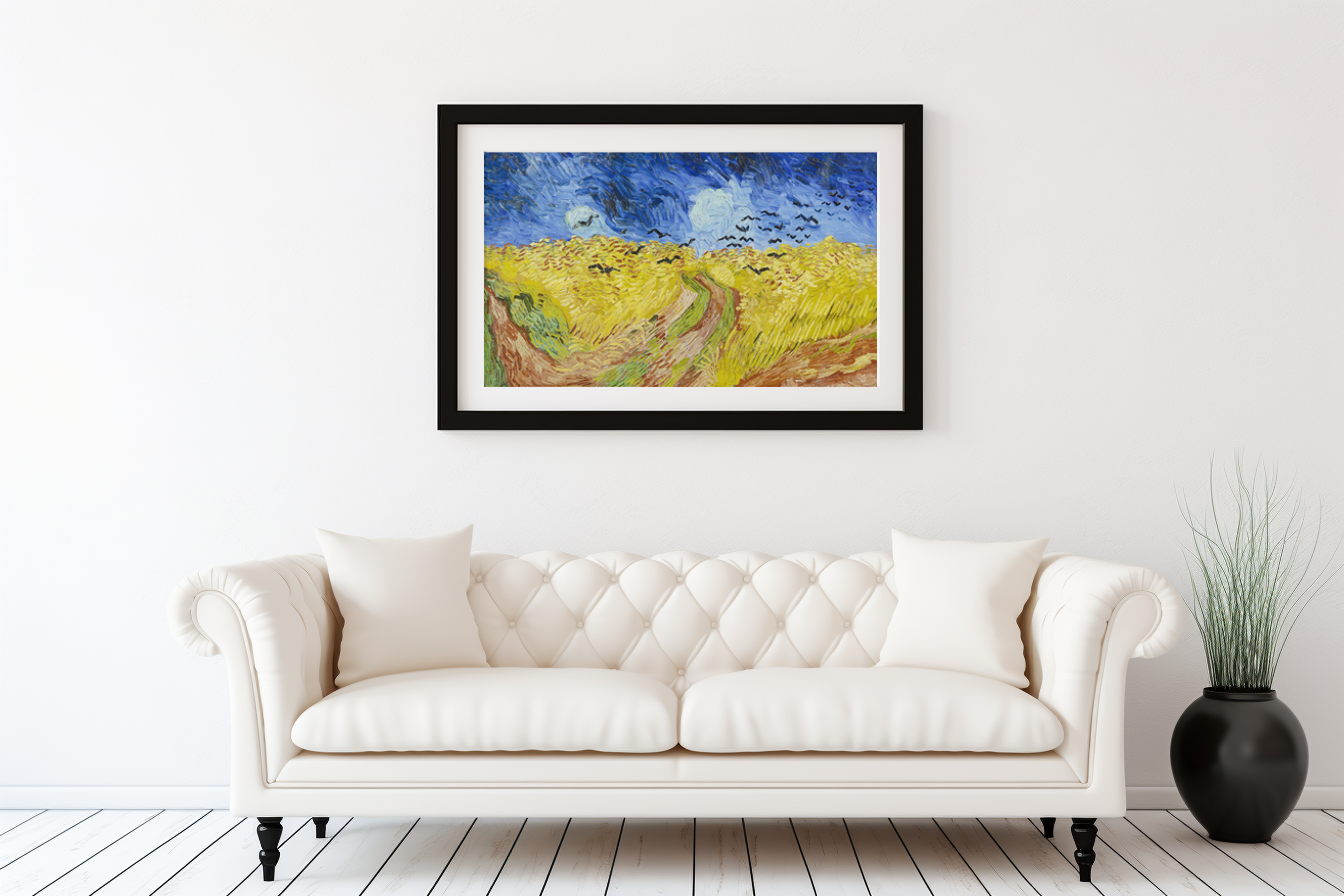 Champ de blé aux corbeaux - Vincent Van Gogh - Toile premium 430g (qualité galerie)