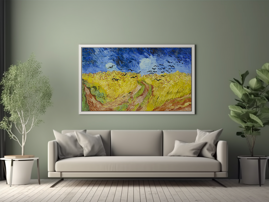 Champ de blé aux corbeaux - Vincent Van Gogh - Toile premium 430g (qualité galerie)