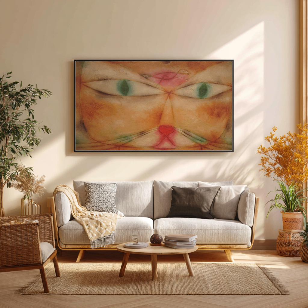 The Cat and the Bird - Paul Klee - Premium canvas 430g (gallery quality)