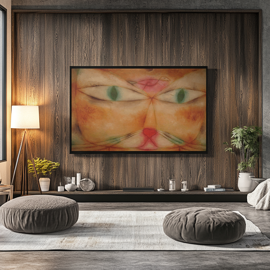 The Cat and the Bird - Paul Klee - Premium canvas 430g (gallery quality)