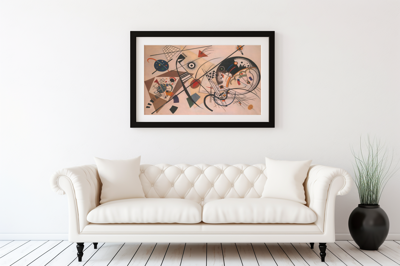 Ligne continue - Vassily Kandinsky - Toile premium 430g (qualité galerie)