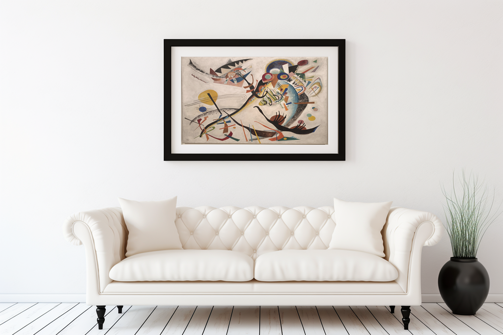 Blue Segment - Wassily Kandinsky - 430g Premium Canvas (Gallery Quality)