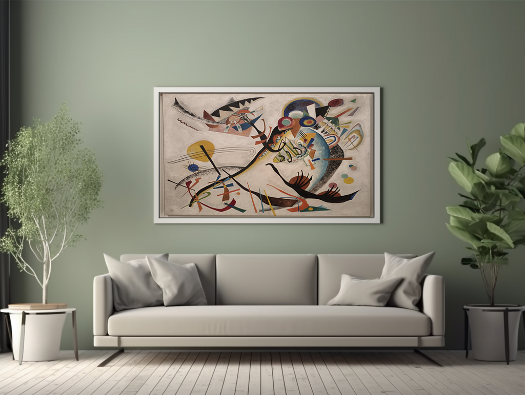Blue Segment - Wassily Kandinsky - 430g Premium Canvas (Gallery Quality)
