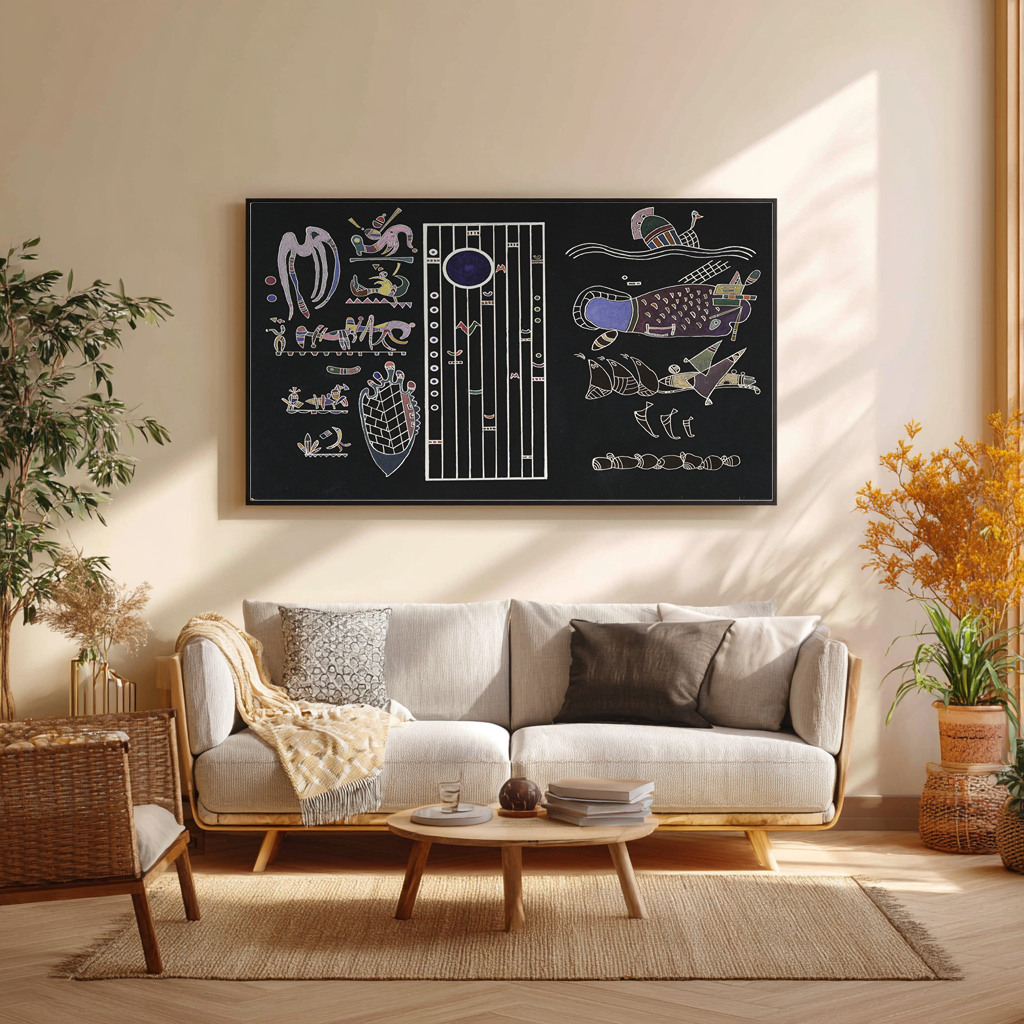 Unfinished Painting - Wassily Kandinsky - Premium canvas 430g (gallery quality)