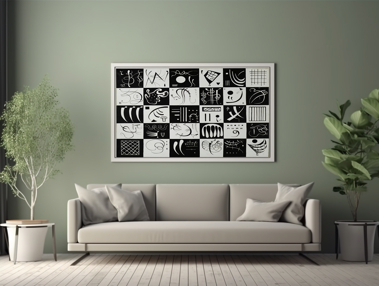 Trente - Vassily Kandinsky - Toile premium 430g (qualité galerie)