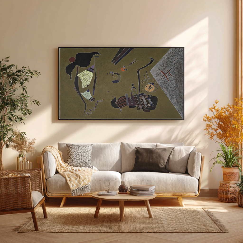 Le petit cercle rouge - Vassily Kandinsky - Toile premium 430g (qualité galerie)