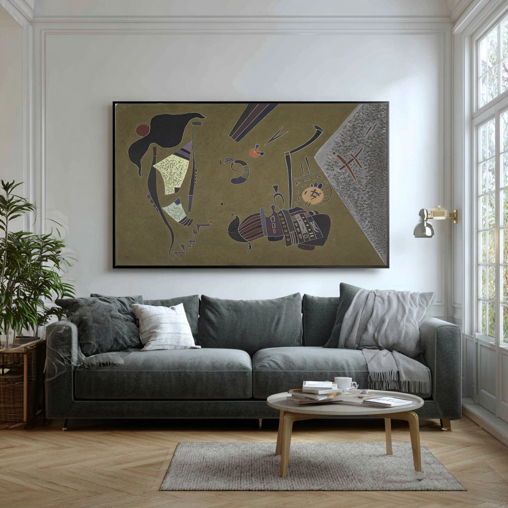 Le petit cercle rouge - Vassily Kandinsky - Toile premium 430g (qualité galerie)