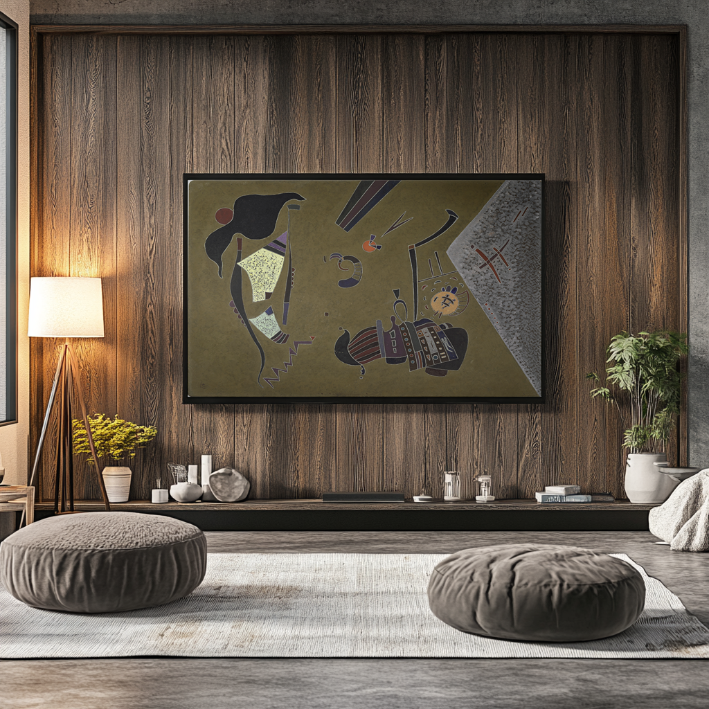 Le petit cercle rouge - Vassily Kandinsky - Toile premium 430g (qualité galerie)