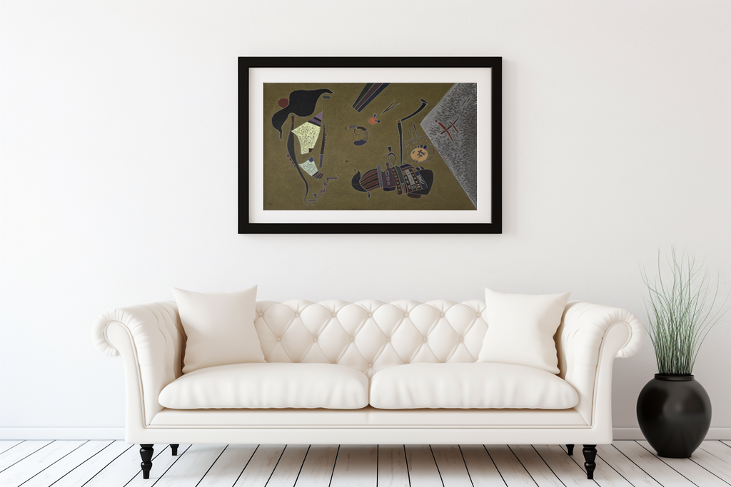 Le petit cercle rouge - Vassily Kandinsky - Toile premium 430g (qualité galerie)