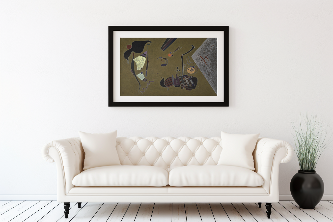 Le petit cercle rouge - Vassily Kandinsky - Toile premium 430g (qualité galerie)