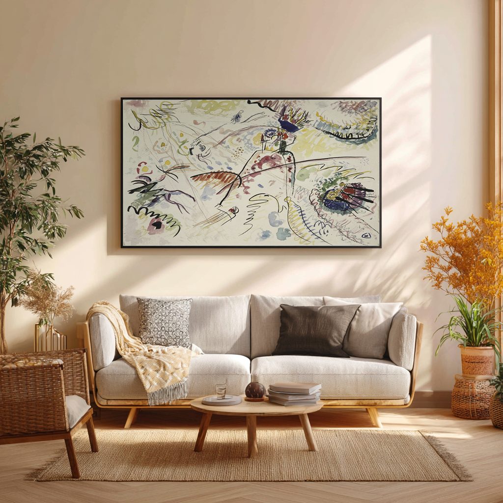 Étude pour petites joies - Wassily Kandinsky - Toile premium 430g (qualité galerie)