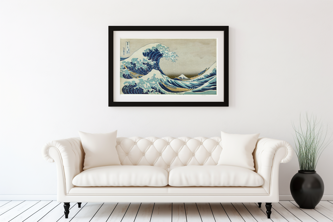The Great Wave off Kanagawa - Katsushika Hokusai - Premium Canvas 430g (gallery quality)