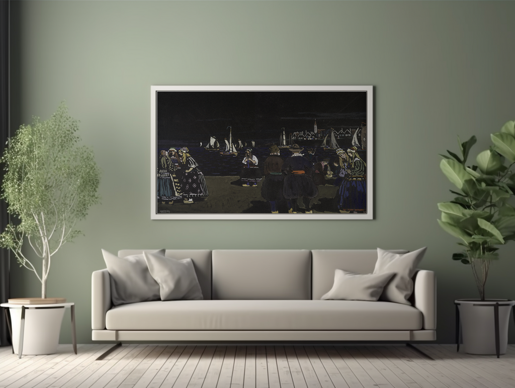 Samedi soir - Vassily Kandinsky - Toile premium 430g (qualité galerie)