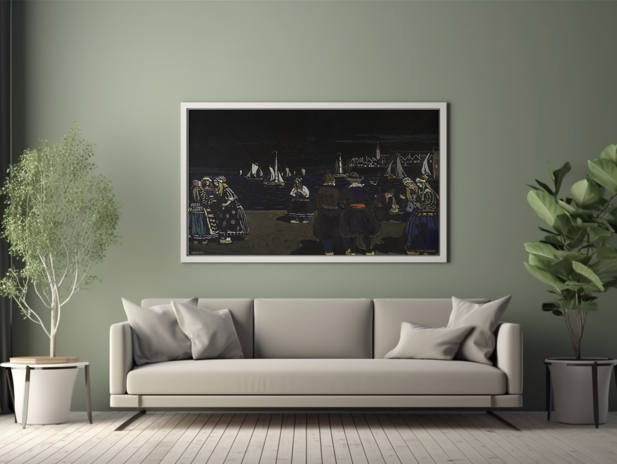 Samedi soir - Vassily Kandinsky - Toile premium 430g (qualité galerie)