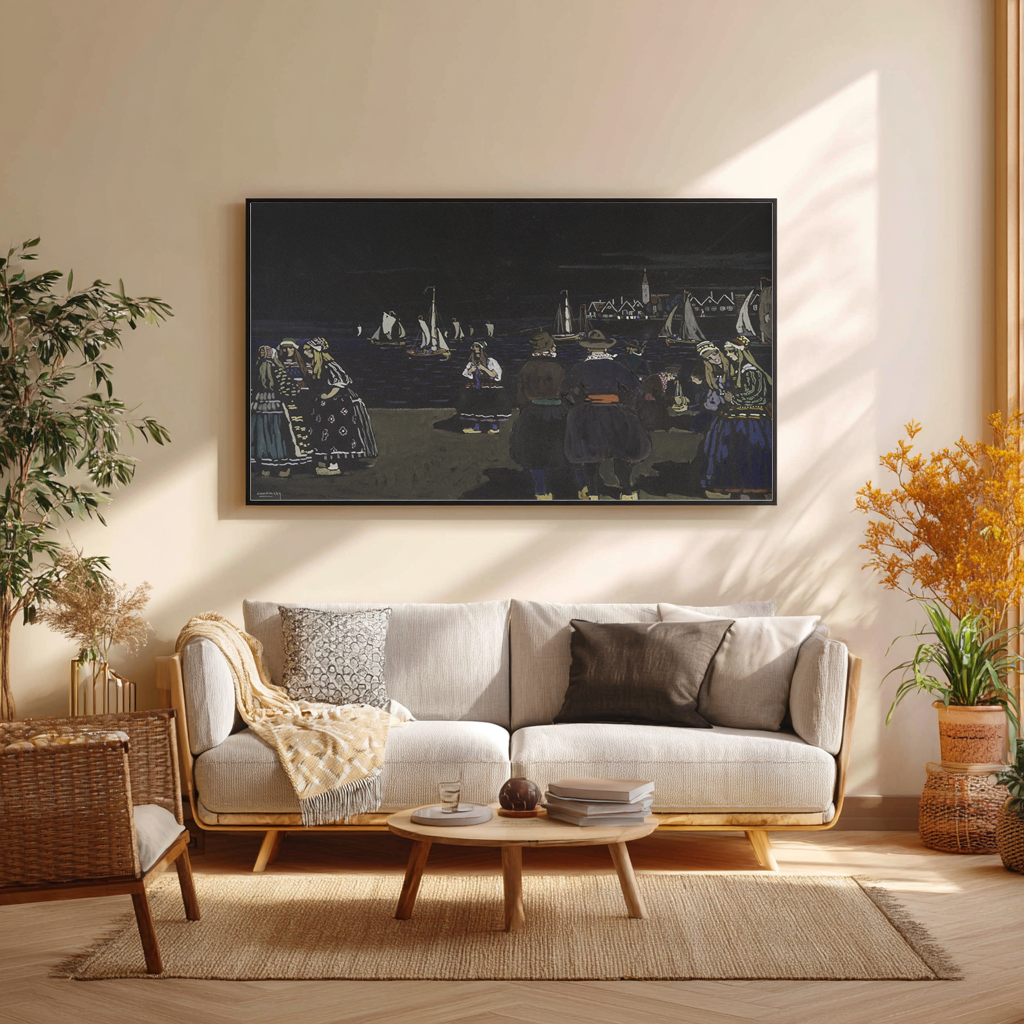 Samedi soir - Vassily Kandinsky - Toile premium 430g (qualité galerie)