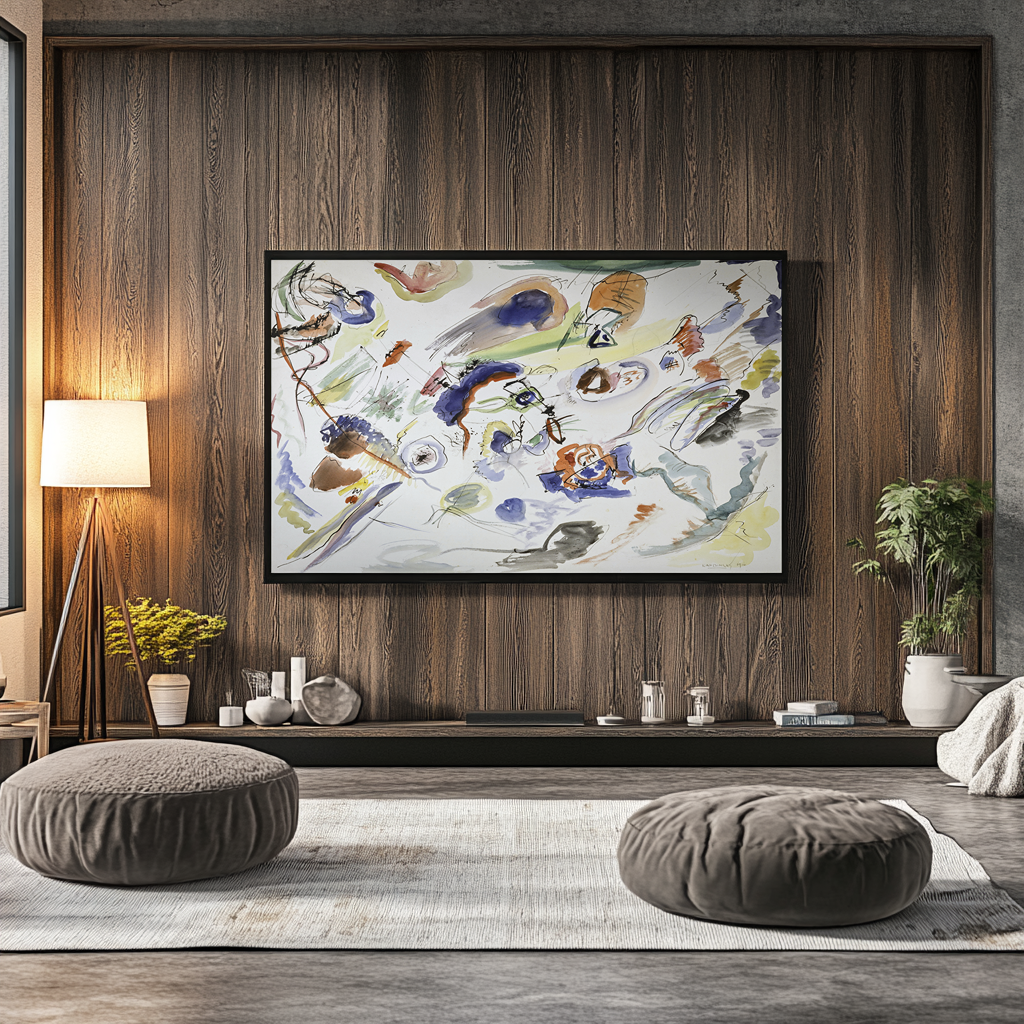 Étude pour composition VII, première abstraction - Wassily Kandinsky - Toile premium 430g (qualité galerie)
