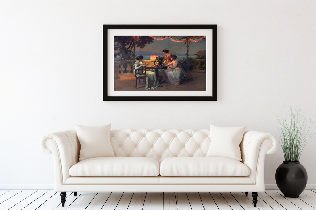 La fin du dîner - Jules-Alexandre Grun - Toile premium 430g (qualité galerie)