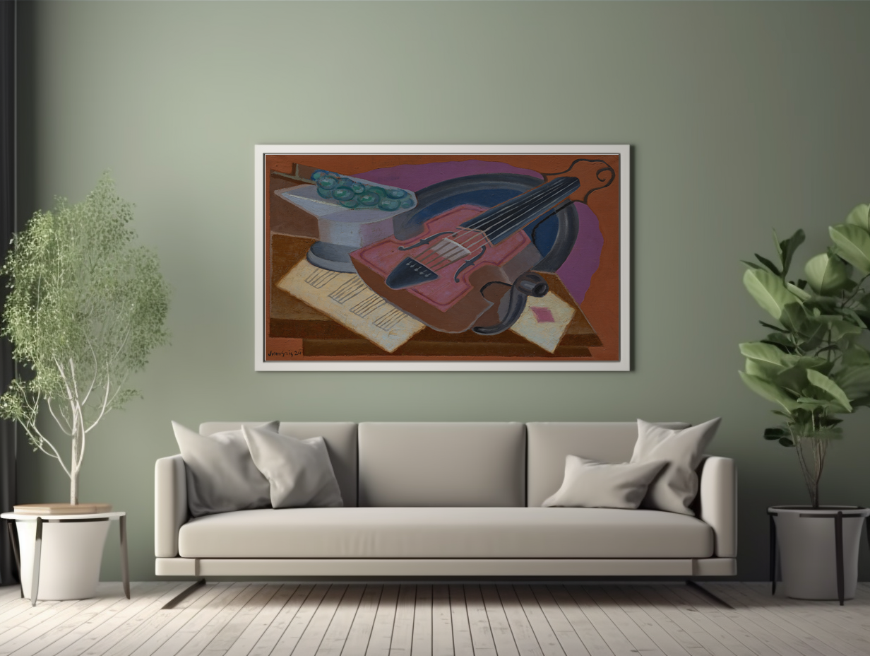 The Ace of Diamonds - Juan Gris - Premium Canvas 430g (gallery quality)