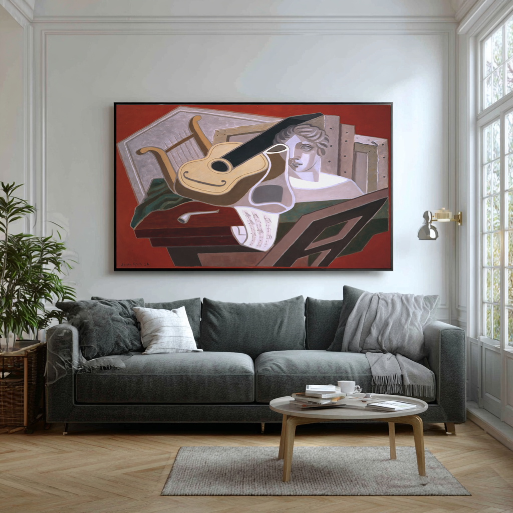 La table du musicien - Juan Gris - Toile premium 430g (qualité galerie)