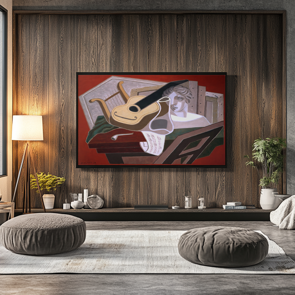 La table du musicien - Juan Gris - Toile premium 430g (qualité galerie)