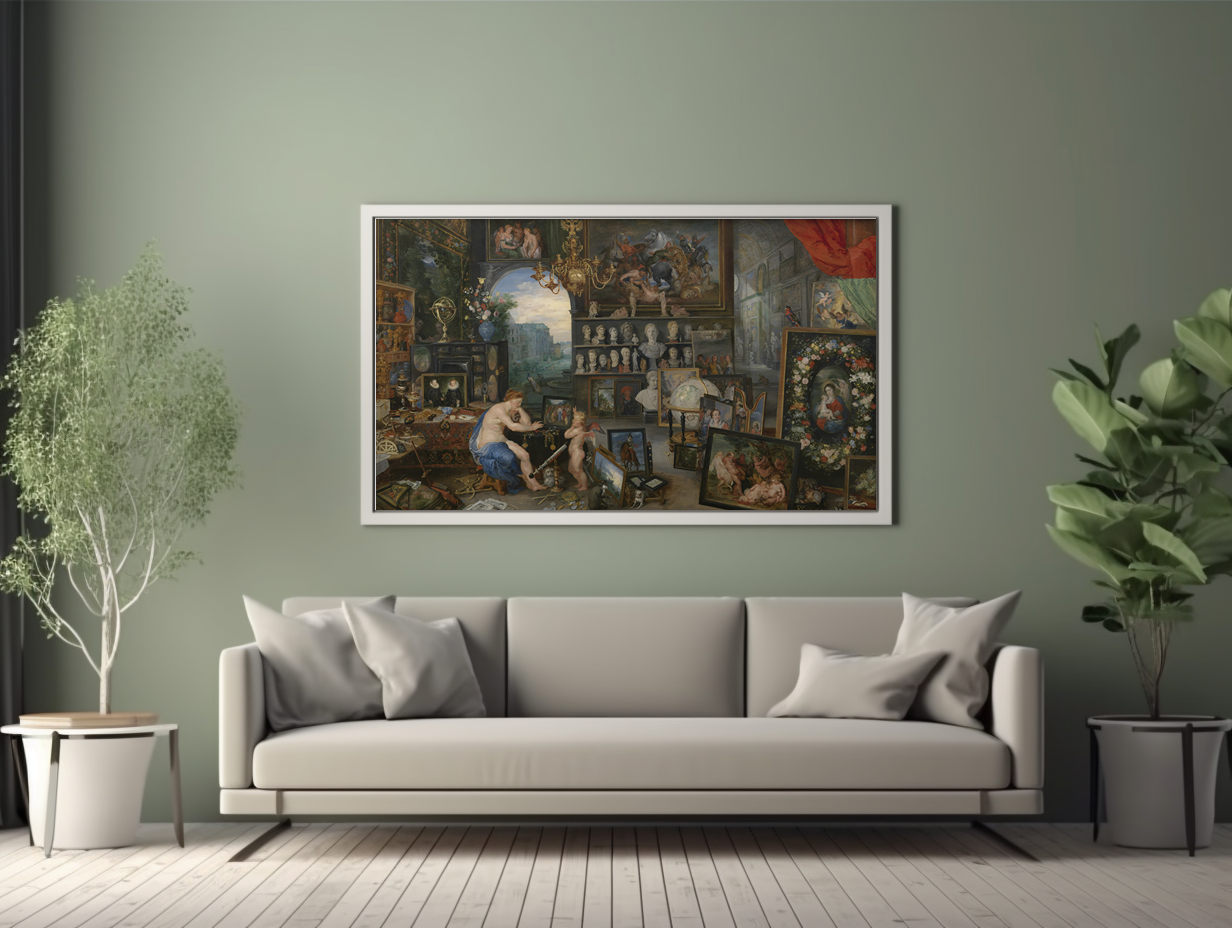 The Sight - Jan Brueghel the Elder and Peter Paul Rubens - Premium Canvas 430g (gallery quality)