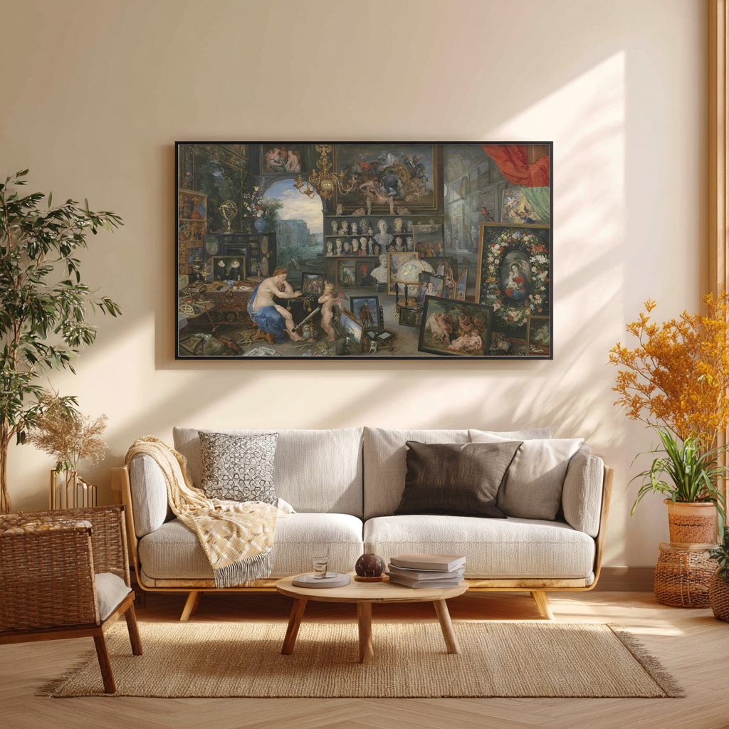 The Sight - Jan Brueghel the Elder and Peter Paul Rubens - Premium Canvas 430g (gallery quality)