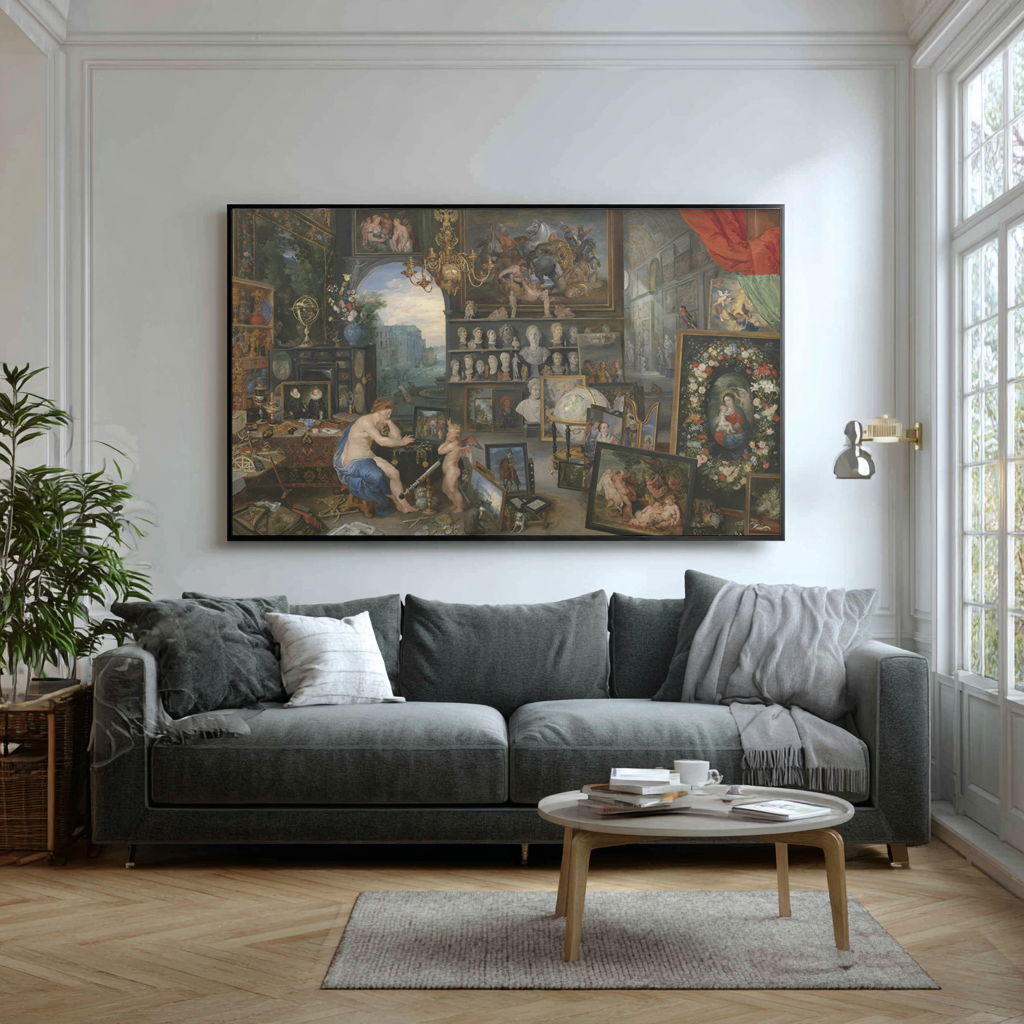 The Sight - Jan Brueghel the Elder and Peter Paul Rubens - Premium Canvas 430g (gallery quality)