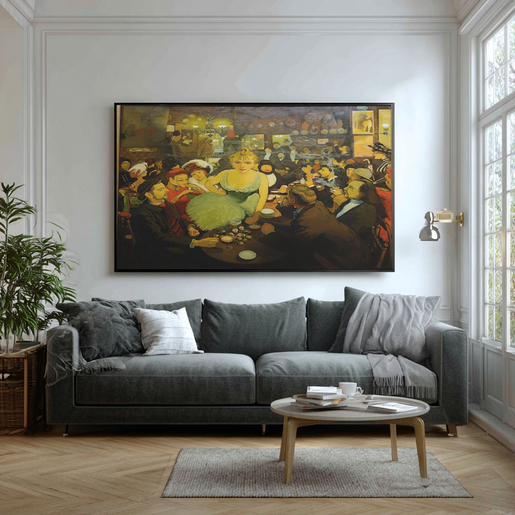 Dans le Mirliton de Bruant - Louis Anquetin - Toile premium 430g (qualité galerie)
