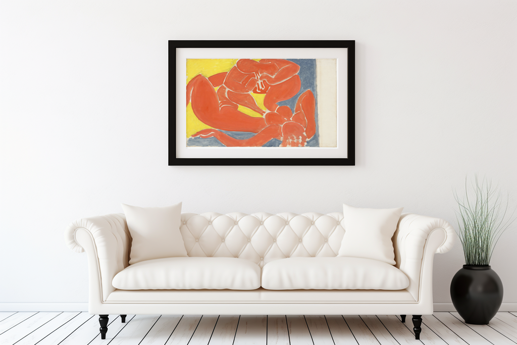 Nymphe et Faune rouge - Henri Matisse - Toile premium 430g (qualité galerie)