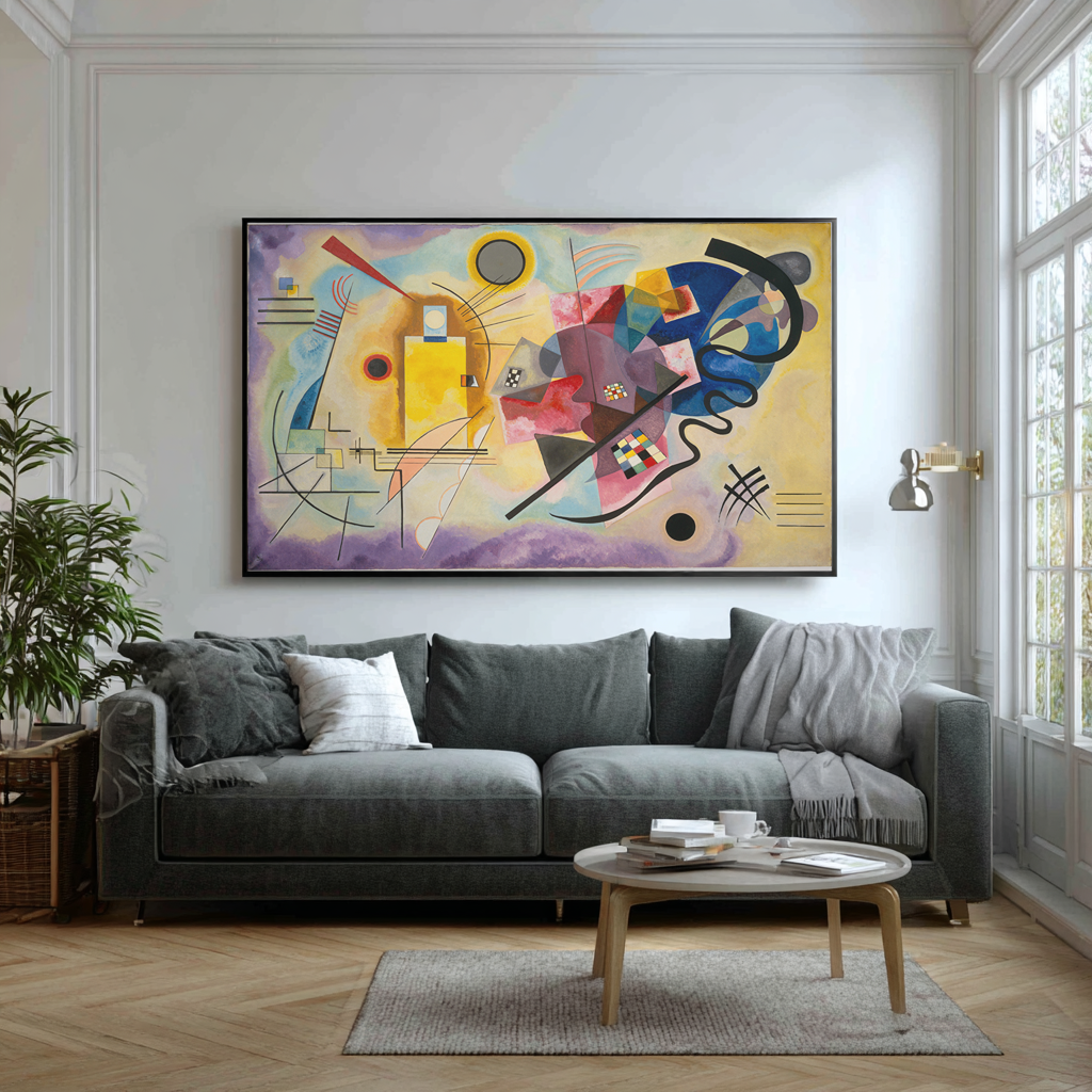 Yellow, Red, Blue - Wassily Kandinsky - Premium Canvas 430g (gallery quality)