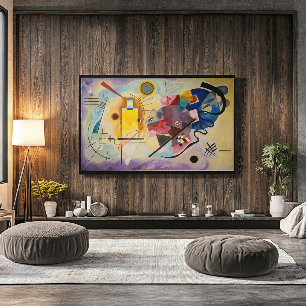 Yellow, Red, Blue - Wassily Kandinsky - Premium Canvas 430g (gallery quality)
