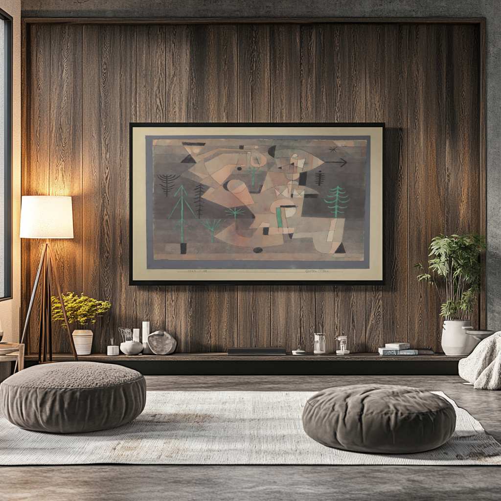 Plan de jardin - Paul Klee - Toile premium 430g (qualité galerie)