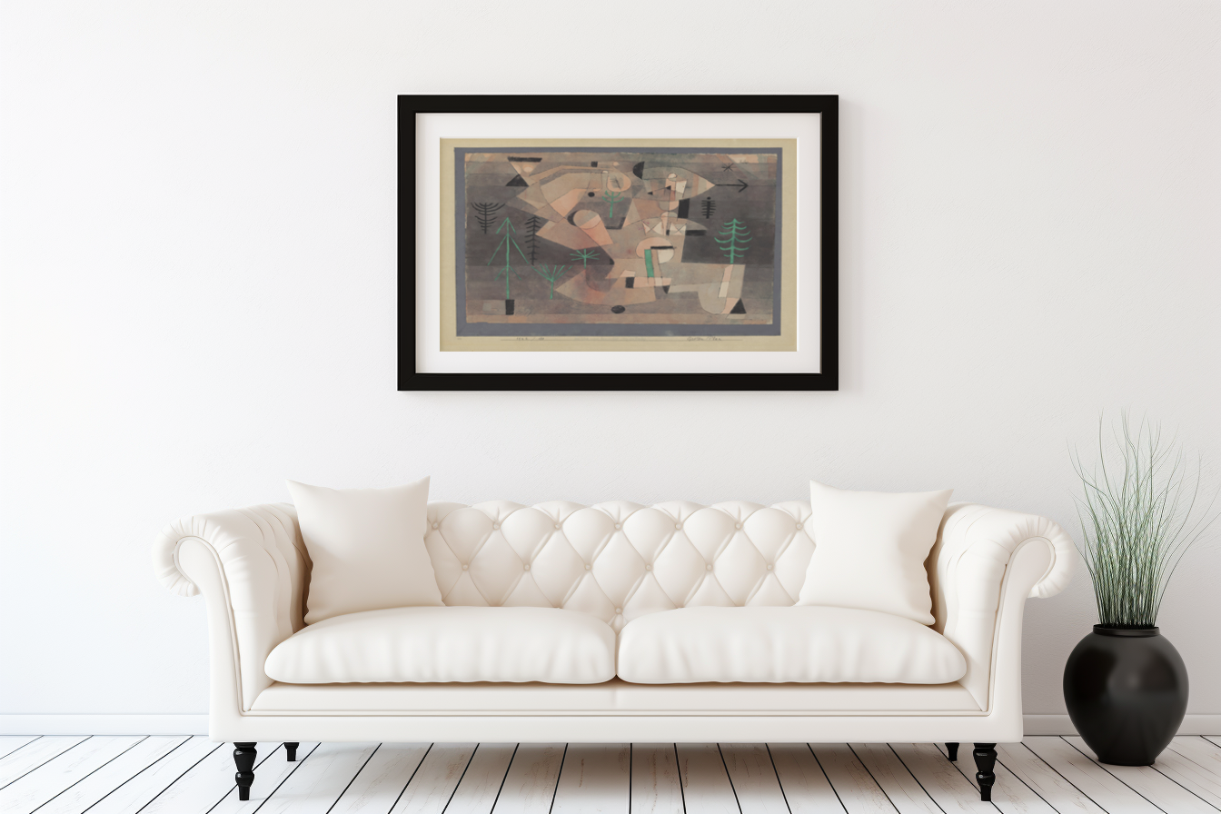 Plan de jardin - Paul Klee - Toile premium 430g (qualité galerie)