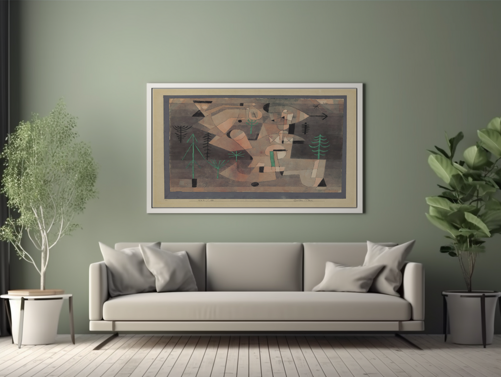 Plan de jardin - Paul Klee - Toile premium 430g (qualité galerie)