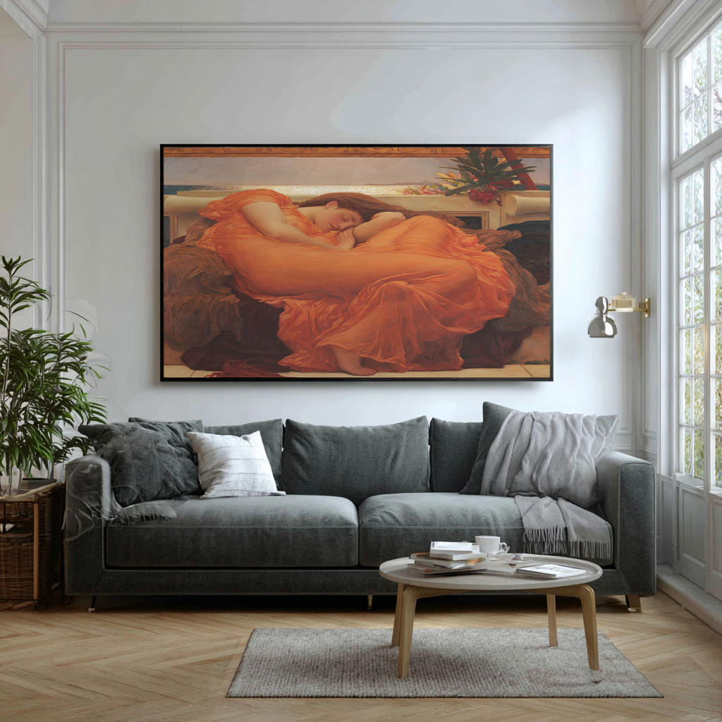 Soleil ardent de juin - Sir Frederic Leighton - Toile premium 430g (qualité galerie)