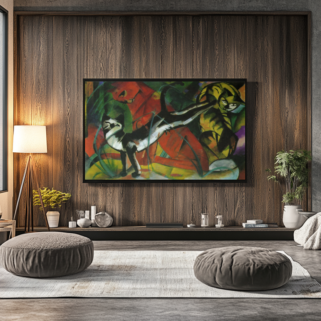 Three Cats - Franz Marc - Premium canvas 430g (gallery quality)