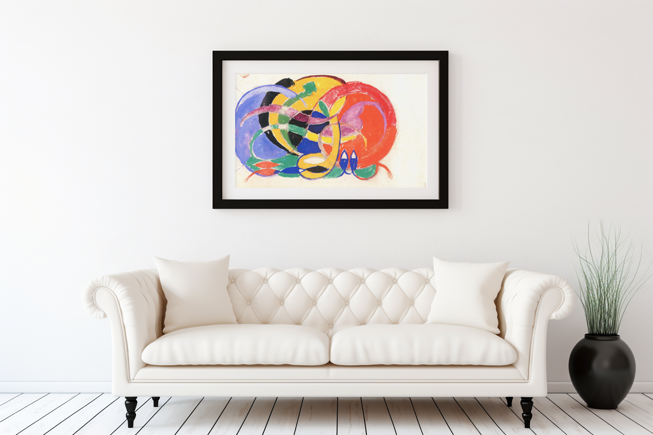 Abstract composition - Franz Marc - Premium canvas 430g (gallery quality)