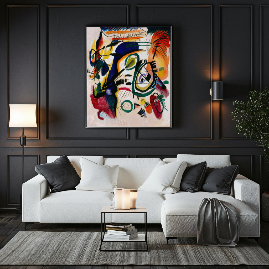 Fragment I pour la composition VII - Vassily Kandinsky - Toile premium 430g (qualité galerie)