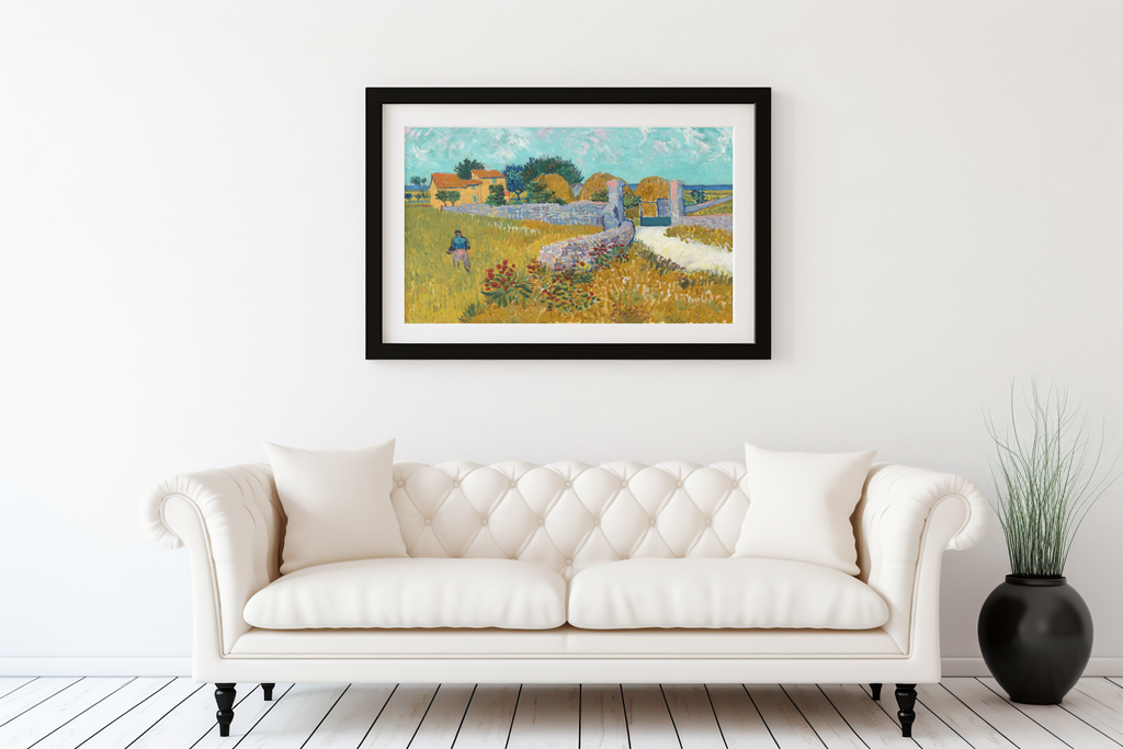 Ferme en Provence - Vincent Van Gogh - Toile premium 430g (qualité galerie)
